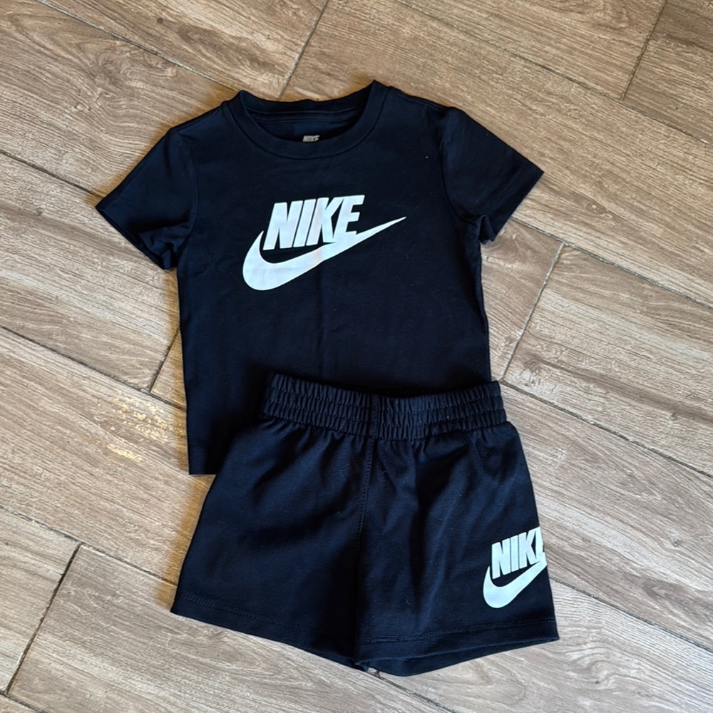 Nike Black Tee and Shorts Set